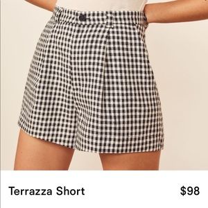 Reformation terraza shorts size 10